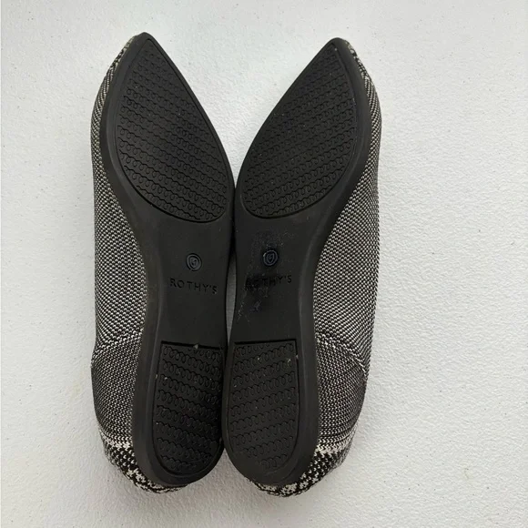 Rothy's Black and Blue Loafers with Textured Design - Picture 3 of 5